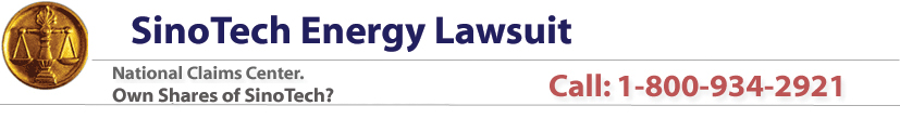 Sinotech Energy Lawsuit